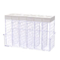 Condiment Storage Tank Transparent Two Way Opening Lid Spice Dispenser for Kitchen White