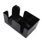 Coffee Station Organizer Multifunction Classification ABS Upright Coffee Condiment Organizer with 6 Compartments