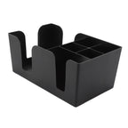 Coffee Station Organizer Multifunction Classification ABS Upright Coffee Condiment Organizer with 6 Compartments