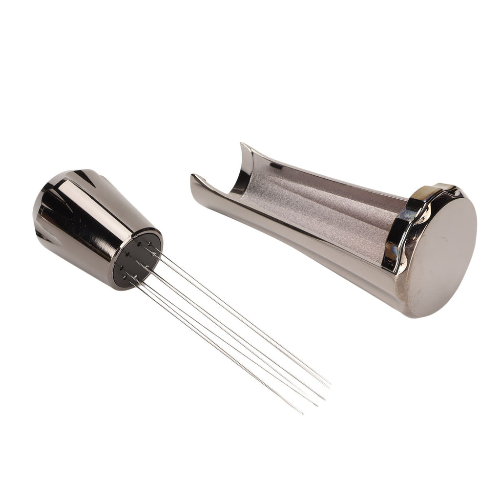 Stainless Steel Coffee Powder Stirring Tool Coffee Stirrer Distribution Tool for Home Kitchen Dinning Room Gray