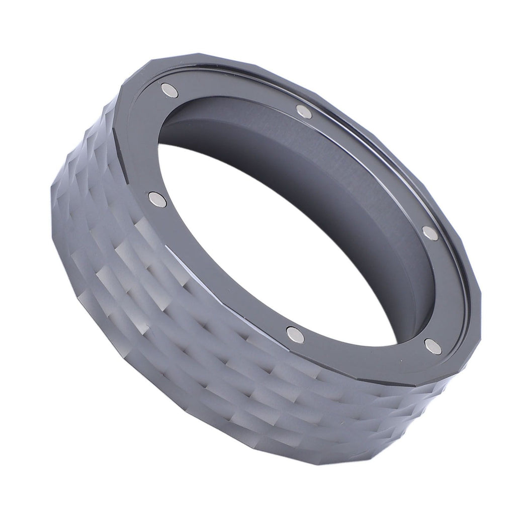 Dosing Funnel Aluminum Alloy Coffee Machine Portafilter Magnetic Coffee Dosing Ring for Home Office
