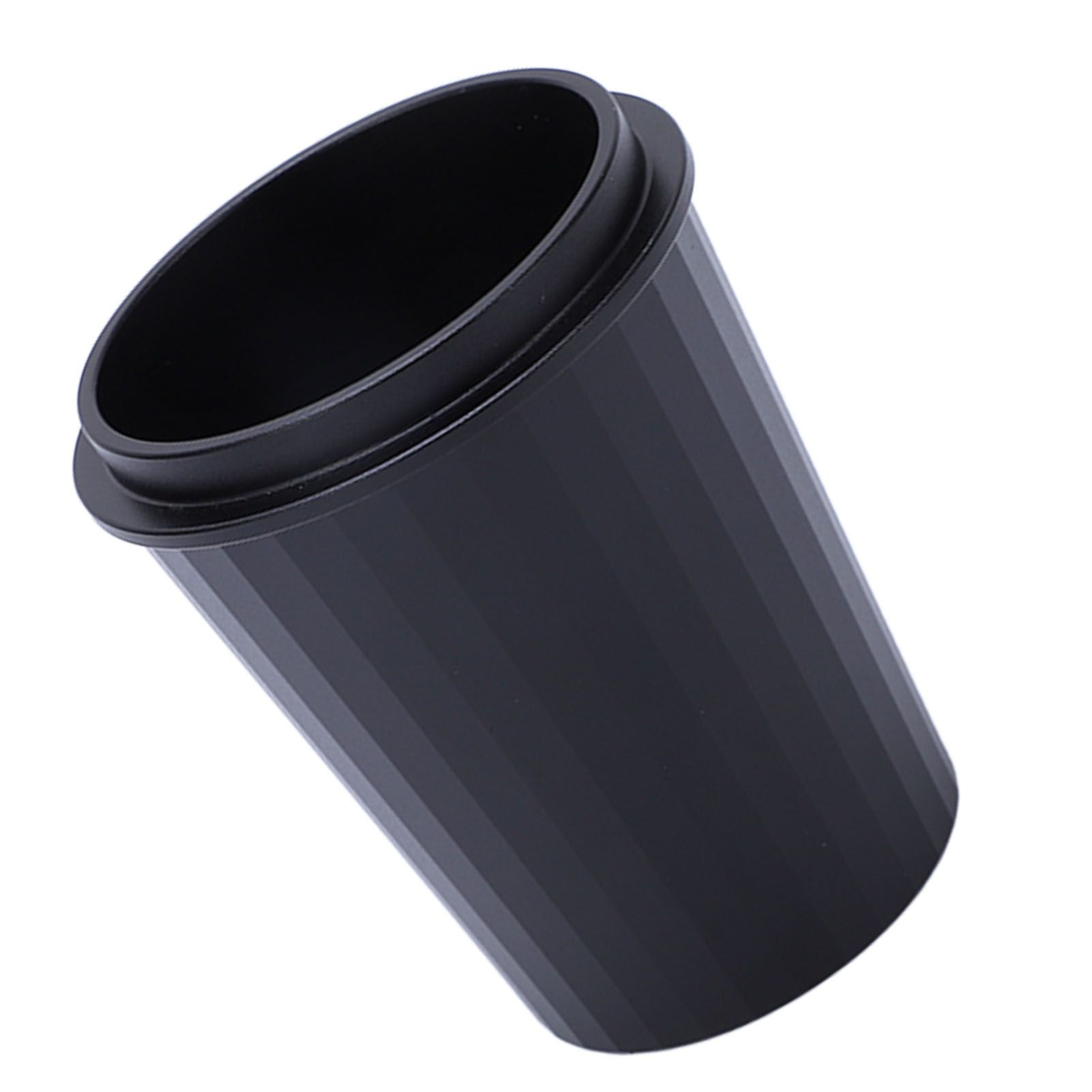 51mm Coffee Dosing Cup Aviation Aluminum Alloy Cup Powder Feeder for Coffee Maker Bean Grinder Kitchen Black