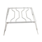 Stove Stand Rack Stainless Steel Silver Foldable Multifunctional Portable Picnic Pot Bracket for Camping Traveling