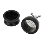 Adjustable Coffee Distributor Food Grade Metal Rotating Handle Fixed Cover 22 Needles Coffee Powder Distributor Black 53mm