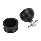 Adjustable Coffee Distributor Food Grade Metal Rotating Handle Fixed Cover 22 Needles Coffee Powder Distributor Black 53mm