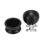 Adjustable Coffee Distributor Food Grade Metal Rotating Handle Fixed Cover 22 Needles Coffee Powder Distributor Black 53mm