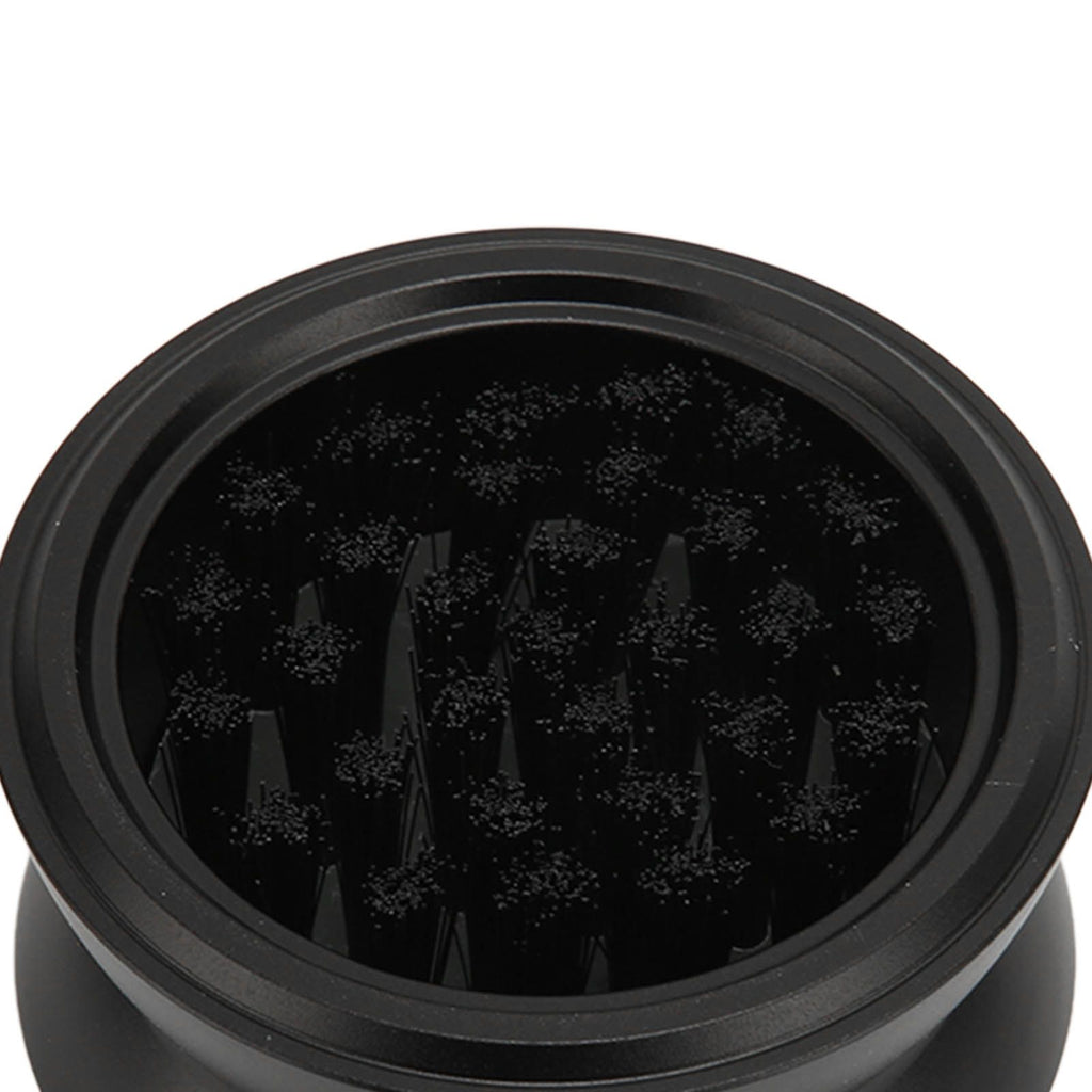 Adjustable Coffee Distributor Food Grade Metal Rotating Handle Fixed Cover 22 Needles Coffee Powder Distributor Black 53mm