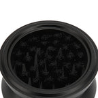 Adjustable Coffee Distributor Food Grade Metal Rotating Handle Fixed Cover 22 Needles Coffee Powder Distributor Black 53mm