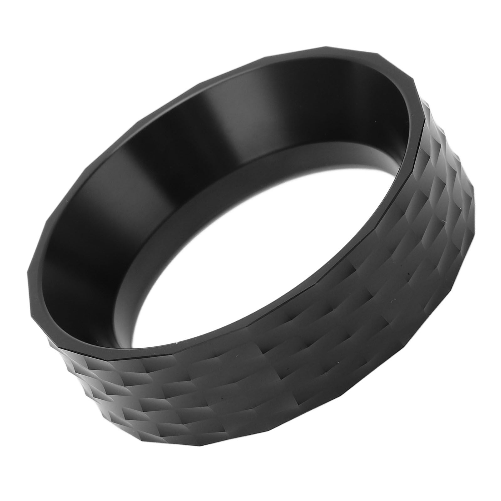 Coffee Dosing Funnel Professional Spill Proof Polished Process 53mm Dosing Funnel for Coffee Making Black