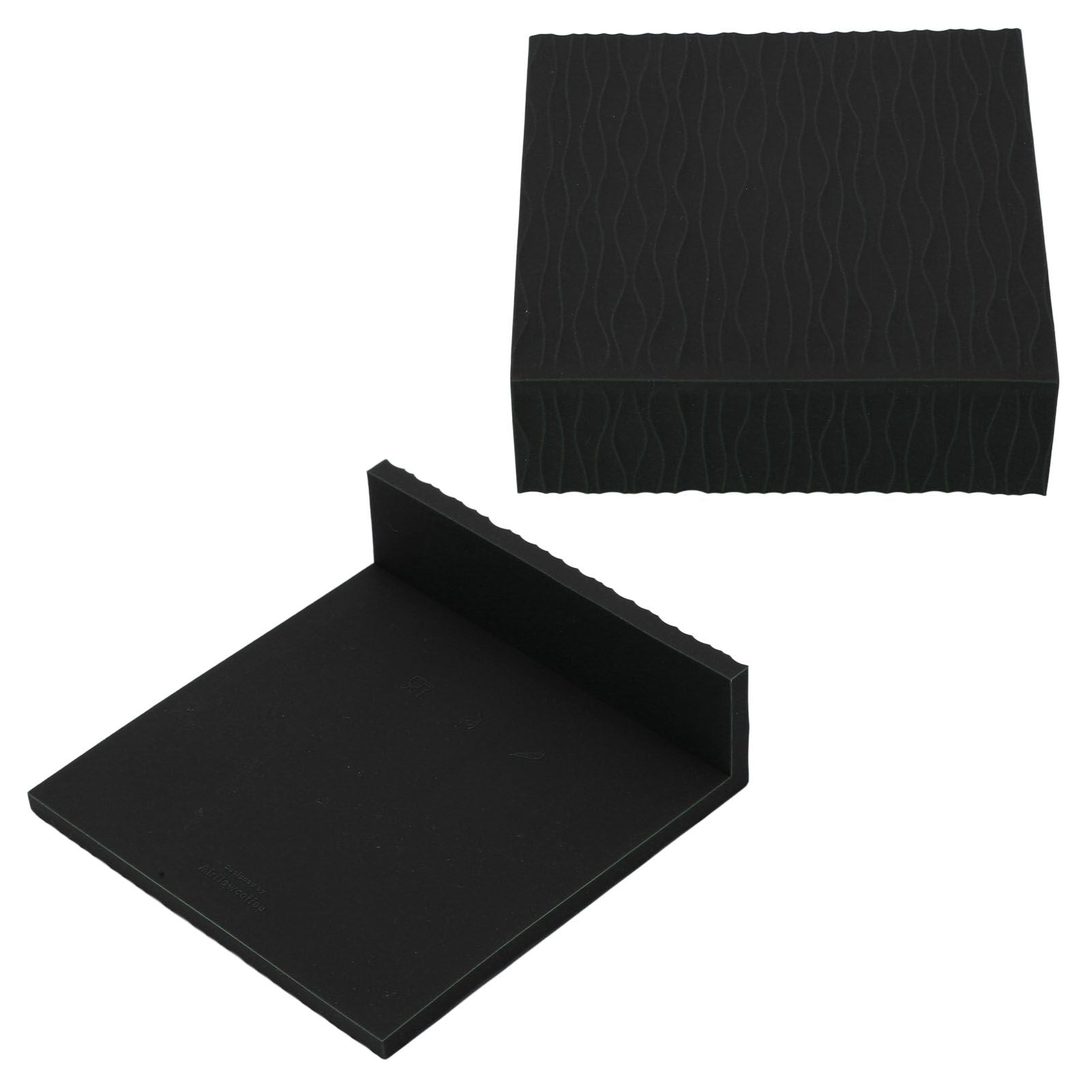Anti Slip Coffee Tamping Mat Food Grade Silicone Tamper Mat for Home Kitchen Bar Coffee Shop Black