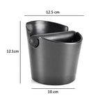 Coffee Knocking Grounds Box ABS Coffee Dump Bin Coffee Ground Knock Container for Home Restaurant 12.5x10x12.1cm