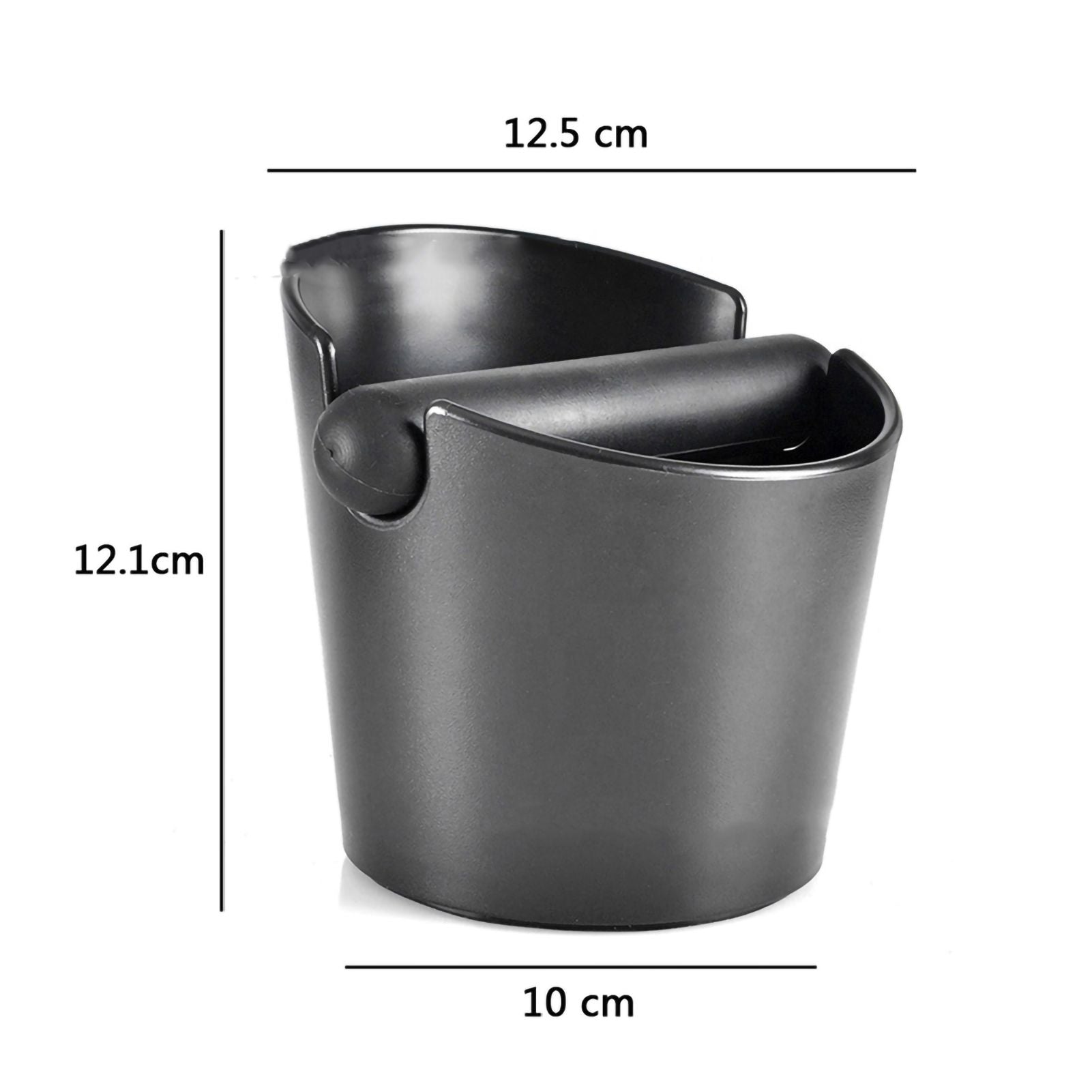 Coffee Knocking Grounds Box ABS Coffee Dump Bin Coffee Ground Knock Container for Home Restaurant 12.5x10x12.1cm