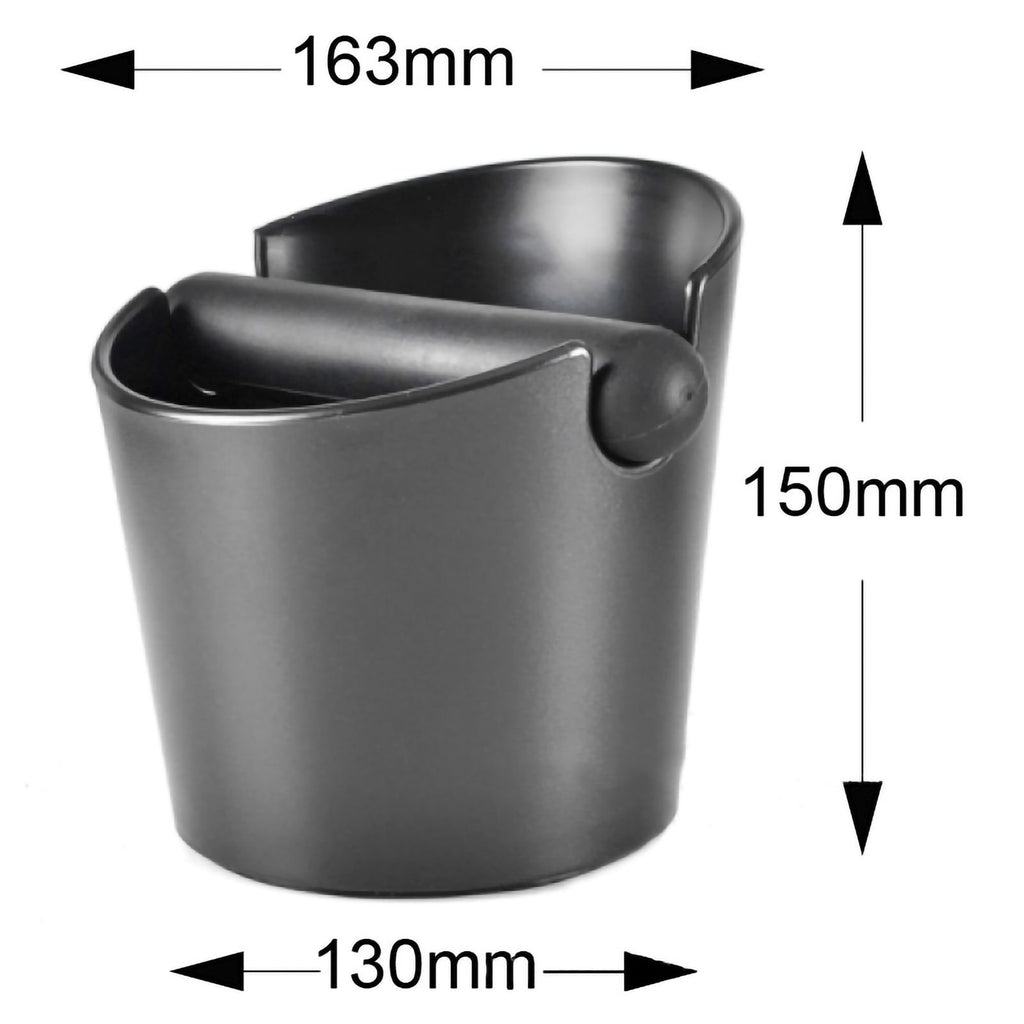 Coffee Knocking Grounds Box ABS Coffee Dump Bin Coffee Ground Knock Container for Home Restaurant 16.3x15x13cm