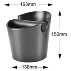 Coffee Knocking Grounds Box ABS Coffee Dump Bin Coffee Ground Knock Container for Home Restaurant 16.3x15x13cm