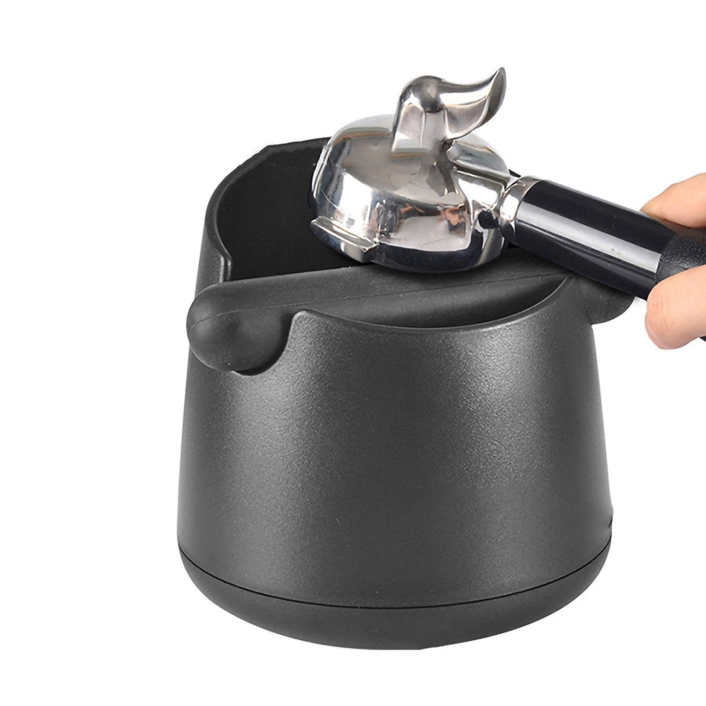 Coffee Knocking Grounds Box ABS Coffee Dump Bin Coffee Ground Knock Container for Home Restaurant 16.3x15x13cm