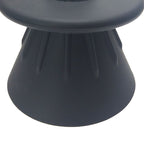 Coffee Filter Cup Food Grade Silicone Conical Coffee Dripper with Isolation Ring for Home Black