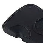 Coffee Press Pad Food Grade Silicone Odorless Double Groove Coffee Tamper Mat for Home Cafe Black M 17.5x12.5x0.6/6.9x4.9x0.24in