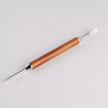 Coffee Art Needle Wood Handle Stainless Steel Latte Carving Pen DIY Coffee Art Tool Pear Wood Handle Coffee Art Needle