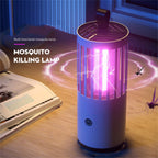 Mosquito Killing Lamp Electric Shock Strong Suction USB Rechargeable Mosquito Trap Lamp Zapping Light for Indoor Outdoor Rechargeable (Electric Shock and Strong Suction to Kill Mosquitoes) USB