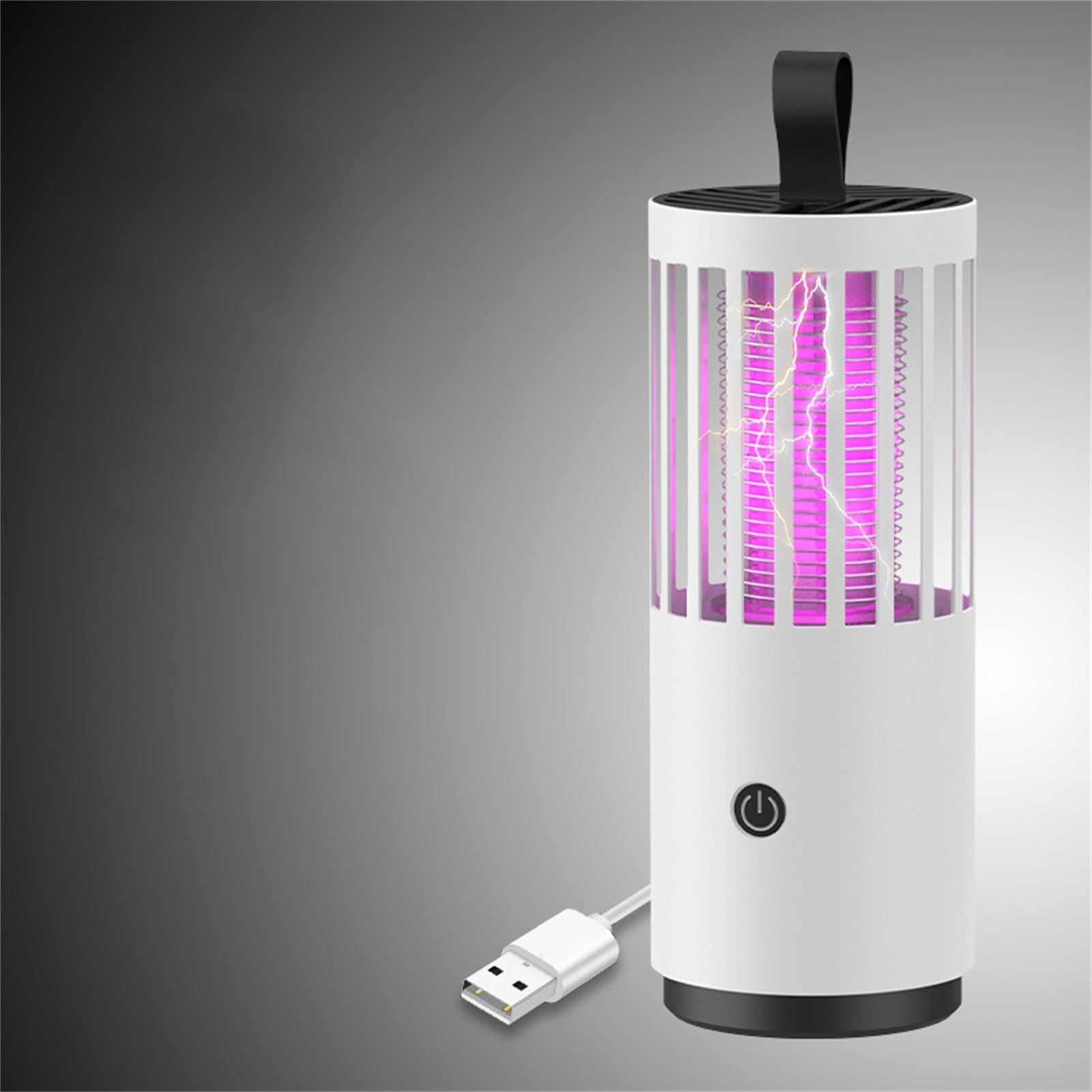 Mosquito Killing Lamp Electric Shock Strong Suction USB Rechargeable Mosquito Trap Lamp Zapping Light for Indoor Outdoor Rechargeable (Electric Shock and Strong Suction to Kill Mosquitoes) USB