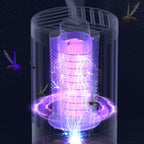 Mosquito Killing Lamp Electric Shock Strong Suction USB Rechargeable Mosquito Trap Lamp Zapping Light for Indoor Outdoor Rechargeable (Electric Shock and Strong Suction to Kill Mosquitoes) USB