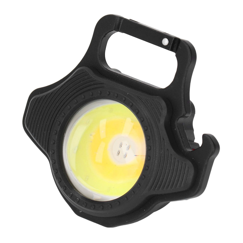 COB Small Flashlight 500LM Rechargeable Portable Mini Pocket Light with Folding Bracket for Fishing Walking and Camping