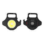 COB Small Flashlight 500LM Rechargeable Portable Mini Pocket Light with Folding Bracket for Fishing Walking and Camping