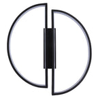 Semicircle Ceiling Light Semicircle Design Simple Style Warm Light Durable Metal LED Ceiling Light for Bedroom Kitchen