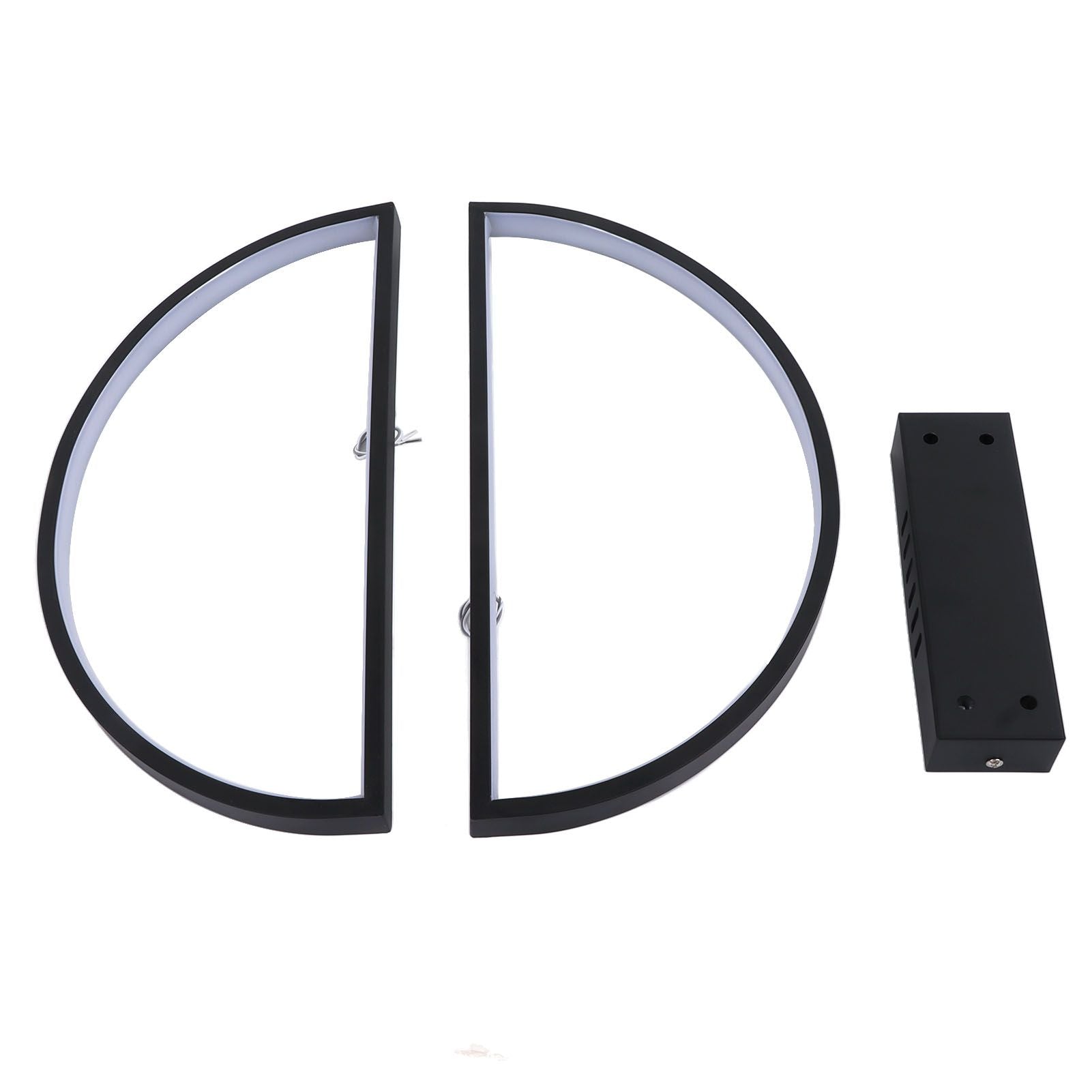 Semicircle Ceiling Light Semicircle Design Simple Style Warm Light Durable Metal LED Ceiling Light for Bedroom Kitchen
