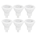 6pcs Brightness Dimming LED Spot Light Bulbs 360LM MR11 LED Landscape Track Light with Ceramic GU4 Base 110V 4W Warm Light 3000K