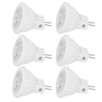 6pcs Brightness Dimming LED Spot Light Bulbs 360LM MR11 LED Landscape Track Light with Ceramic GU4 Base 110V 4W Warm Light 3000K