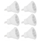 6pcs Brightness Dimming LED Spot Light Bulbs 360LM MR11 LED Landscape Track Light with Ceramic GU4 Base 110V 4W Warm Light 3000K