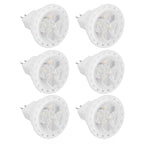 6pcs Brightness Dimming LED Spot Light Bulbs 360LM MR11 LED Landscape Track Light with Ceramic GU4 Base 110V 4W Warm Light 3000K