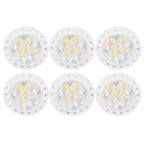 6pcs Brightness Dimming LED Spot Light Bulbs 360LM MR11 LED Landscape Track Light with Ceramic GU4 Base 110V 4W Warm Light 3000K