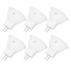 6pcs Brightness Dimming LED Spot Light Bulbs 360LM MR11 LED Landscape Track Light with Ceramic GU4 Base 110V 4W Warm Light 3000K