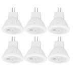 6pcs Brightness Dimming LED Spot Light Bulbs 360LM MR11 LED Landscape Track Light with Ceramic GU4 Base 110V 4W Warm Light 3000K