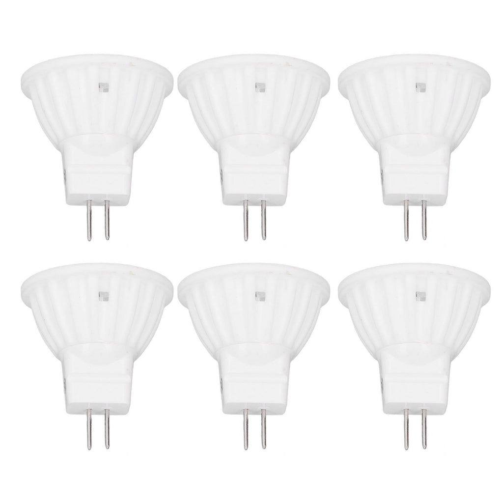 6pcs Brightness Dimming LED Spot Light Bulbs 360LM MR11 LED Landscape Track Light with Ceramic GU4 Base 110V 4W Warm Light 3000K