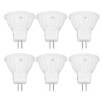 6pcs Brightness Dimming LED Spot Light Bulbs 360LM MR11 LED Landscape Track Light with Ceramic GU4 Base 110V 4W Warm Light 3000K