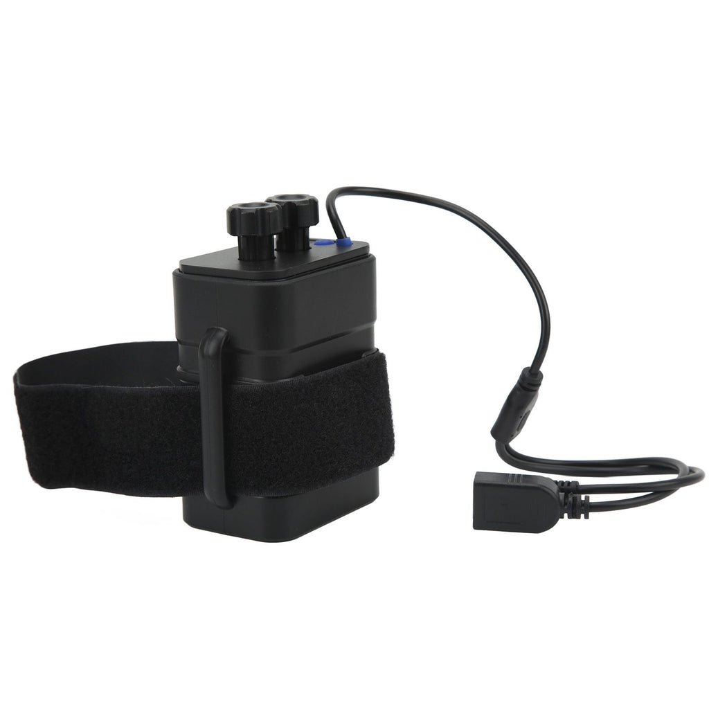 Battery Charge Case Box ABS Waterproof 8.4V for 6pcs 18650 Lithium Batteries USB DC Two Ports with Cable for Outdoor Traveling Camping