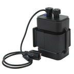 Battery Charge Case Box ABS Waterproof 8.4V for 6pcs 18650 Lithium Batteries USB DC Two Ports with Cable for Outdoor Traveling Camping