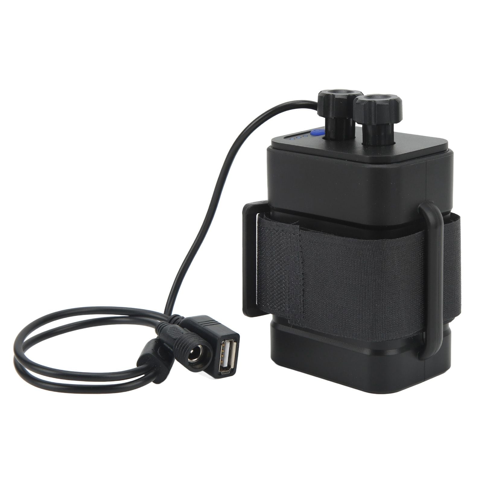 Battery Charge Case Box ABS Waterproof 8.4V for 6pcs 18650 Lithium Batteries USB DC Two Ports with Cable for Outdoor Traveling Camping