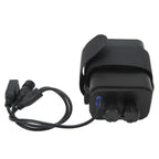 Battery Charge Case Box ABS Waterproof 8.4V for 6pcs 18650 Lithium Batteries USB DC Two Ports with Cable for Outdoor Traveling Camping