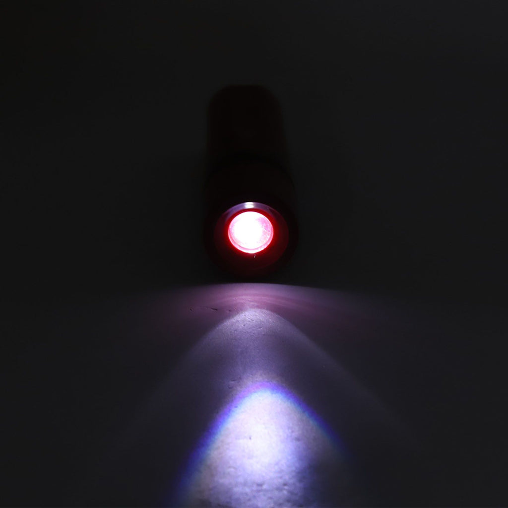 LED Flashlight Wall Mounted High Brightness Battery Powered Small Emergency Flashlight for Hotel Home Red