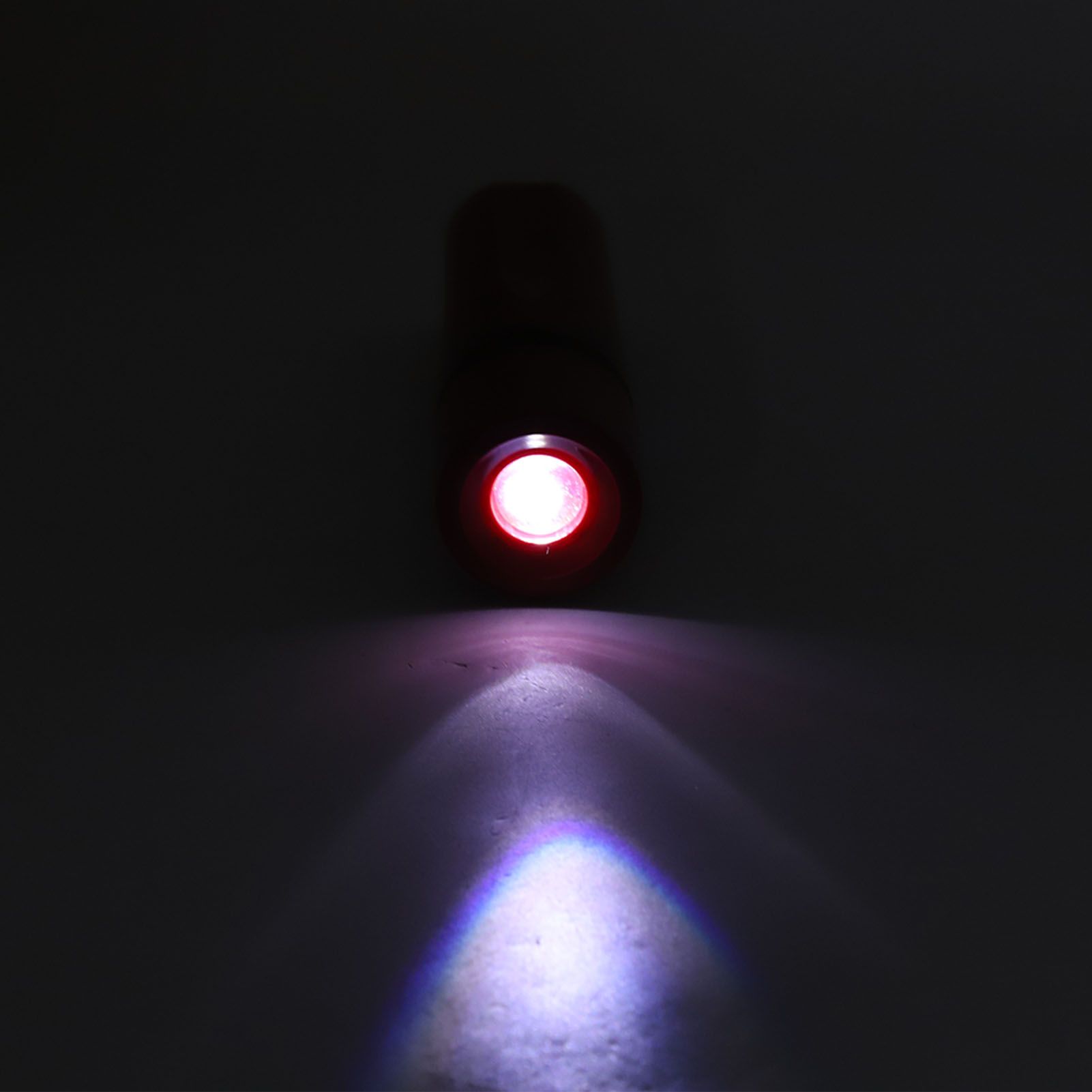 LED Flashlight Wall Mounted High Brightness Battery Powered Small Emergency Flashlight for Hotel Home Red