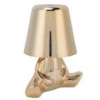 Night Lamp 3 Light Color Stepless Dimming Touch Control USB Rechargeable Bedside Light