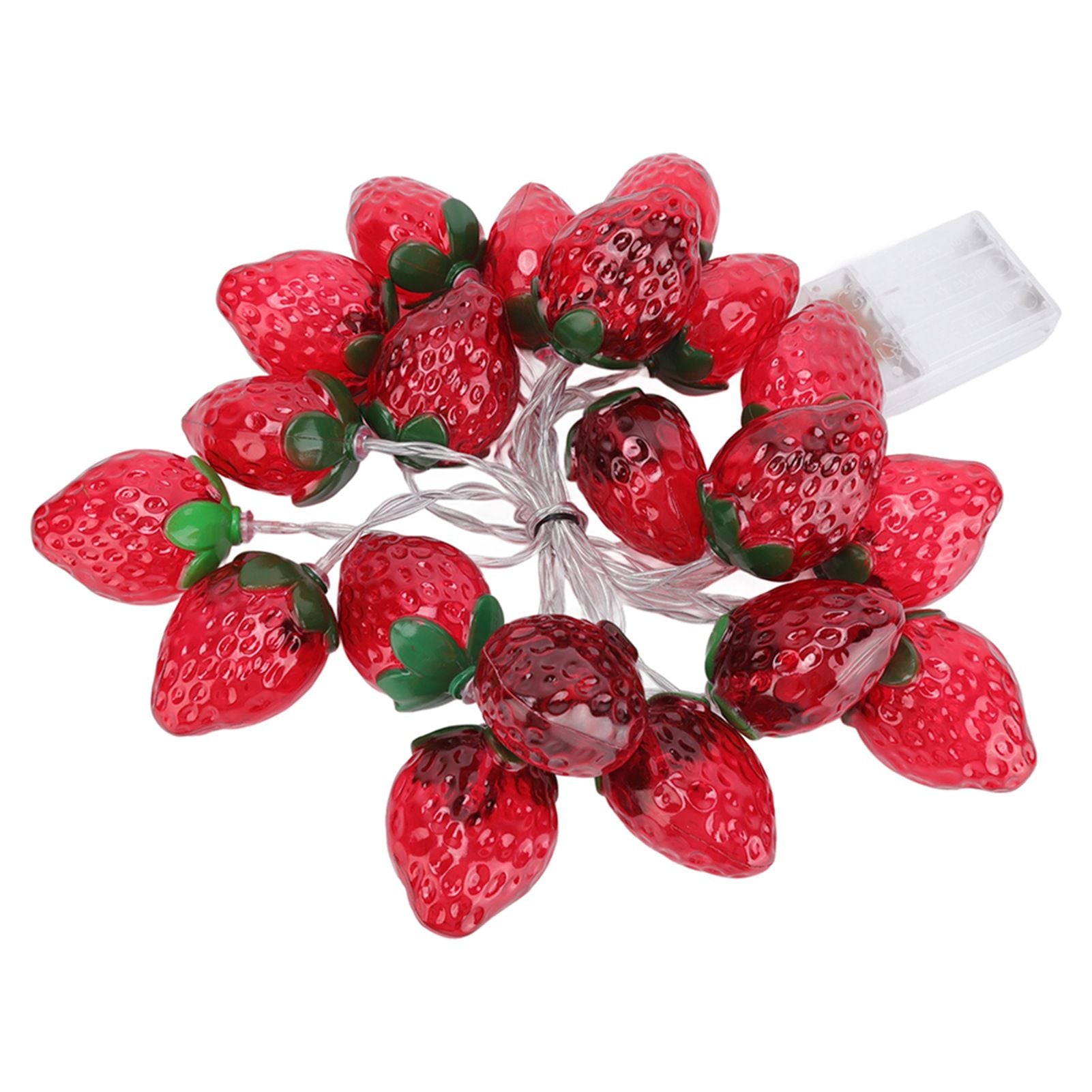 9.8ft 20LEDs Fruit String Lights Battery Operated Strawberry Lamp String Lights for Christmas Parties