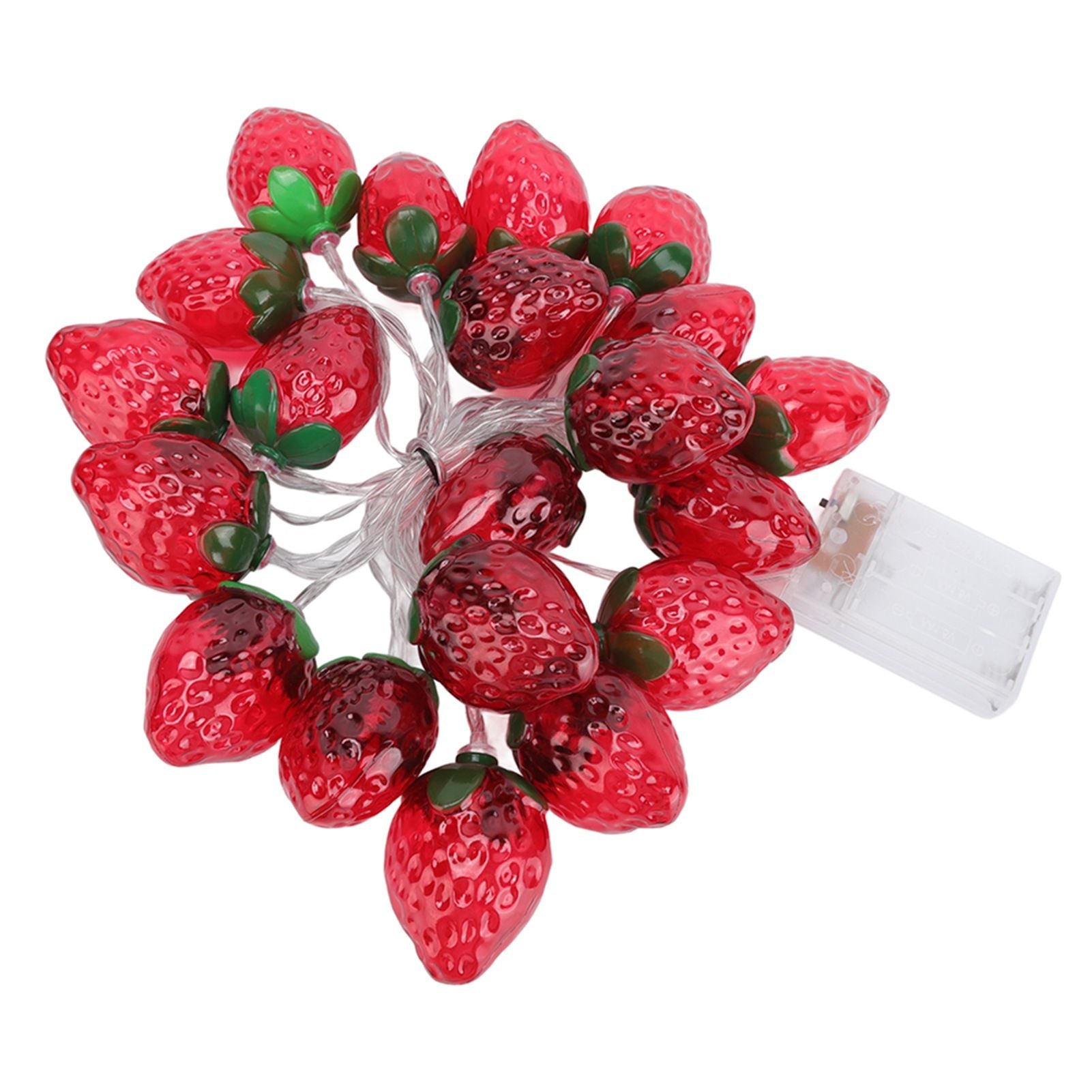9.8ft 20LEDs Fruit String Lights Battery Operated Strawberry Lamp String Lights for Christmas Parties