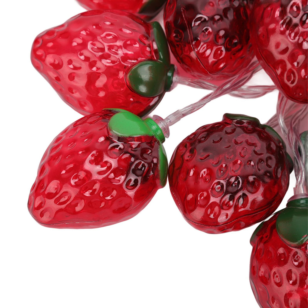 9.8ft 20LEDs Fruit String Lights Battery Operated Strawberry Lamp String Lights for Christmas Parties