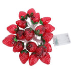 9.8ft 20LEDs Fruit String Lights Battery Operated Strawberry Lamp String Lights for Christmas Parties