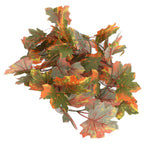 LED Maple Leaves String Light Plastic 2.2m 20LEDs Warm Light Autumn Decoration for Festival Party Garden